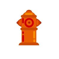 Fire hydrant. Flat cartoon illustration. vector