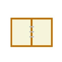 Notepad. Open notebook for writing. vector