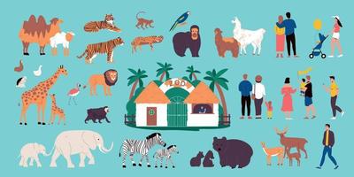 Zoo Color Set vector