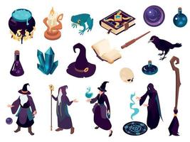 Magic Isometric Set vector