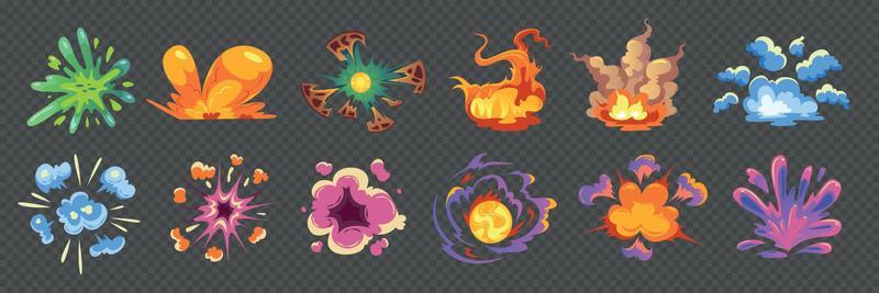 Explosion Cartoon Set