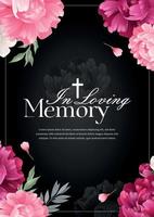 In Loving Memory Card vector