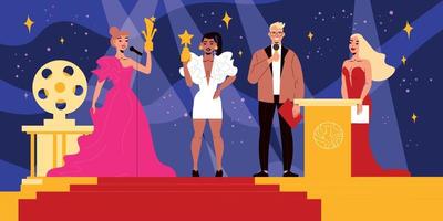 Film Awards Background Illustration vector