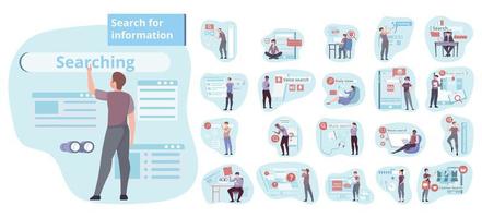 Sale Search Compositions Set vector