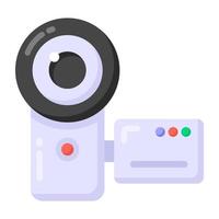 handycam vector en icono plano