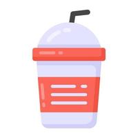 Trendy design icon of disposable cup vector