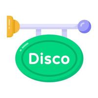 A trendy design icon of disco board vector