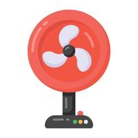 Pedestal fan flat icon editable vector, home appliance