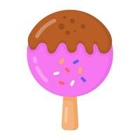 A popsicle ice candy flat icon vector