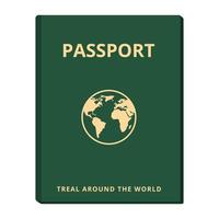 passport cartoon vector object