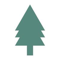 Tree isolated on white background. Spruce. vector