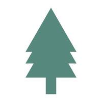 Tree isolated on white background. Spruce. vector