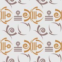 Magic runes pattern Mystical geometry sign vector