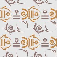 Magic runes pattern Mystical geometry sign vector