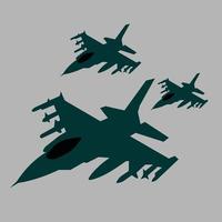 modern jet fighter vector design