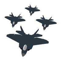 modern jet fighter vector design