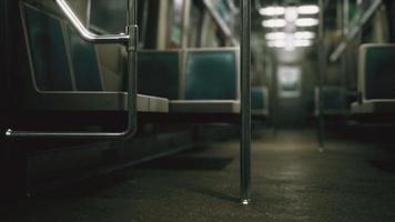 subway car in USA empty because of the coronavirus covid-19 epidemic photo