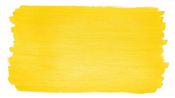 hand-painted bright yellow acrylic paint background with brushstroke texture photo