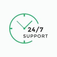 24 hours call center icon vector 247 support icon sign button call center symbol icon template