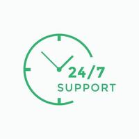 24 hours call center icon vector 247 support icon sign button call center symbol icon template