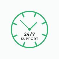 24 hours call center icon vector 247 support icon sign button call center symbol icon template