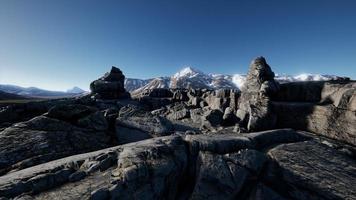 rock and stones in Alps mountains photo