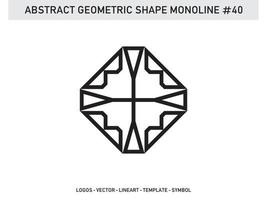 Geometrical Abstract Polygonal Shapes Elegant Borders Frame Element Symbols Free Vector