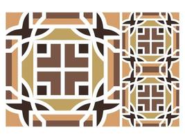 Modern Geometric Seamless Pattern Colorful Design Tile Free vector