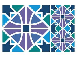 Pattern Seamless Colorful Geometric Design Tile Free vector