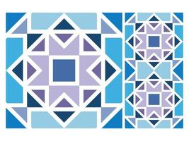 Pattern Seamless Colorful Geometric Design Tile Free vector