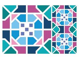 Pattern Seamless Colorful Geometric Design Tile Free vector