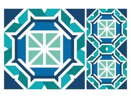 Pattern Seamless Colorful Geometric Design Tile Free vector
