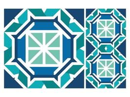 Pattern Seamless Colorful Geometric Design Tile Free vector