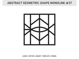 Geometrical Frames Abstract Polygonal Shapes Elegant Borders Element Symbols Free Vector