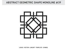 Geometrical Abstract Polygonal Shapes Elegant Borders Frame Element Symbols Free Vector