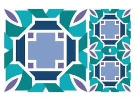 Pattern Seamless Colorful Geometric Design Tile Free vector