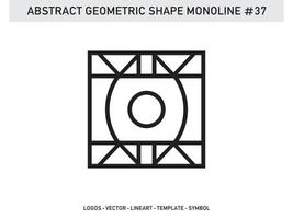 Geometrical Frames Abstract Polygonal Shapes Elegant Borders Element Symbols Free Vector