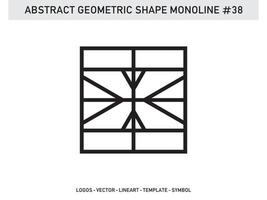 Geometrical Frames Abstract Polygonal Shapes Elegant Borders Element Symbols Free Vector