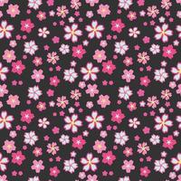 Sakura cherry flower blossom seamless pattern vector