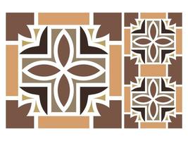 Pattern Seamless Colorful Geometric Design Tile vector