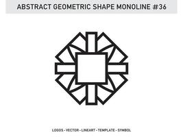 Minimalist and Modern Monoline Linear Logo Design Vector Free