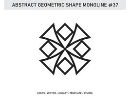 Minimalist and Modern Monoline Linear Logo Design Vector Free