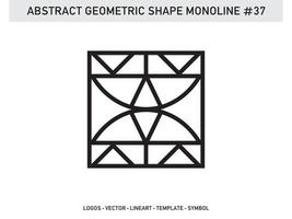 Minimalist and Modern Monoline Linear Logo Design Vector Free