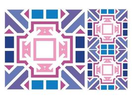 Pattern Seamless Colorful Geometric Design Tile Free vector