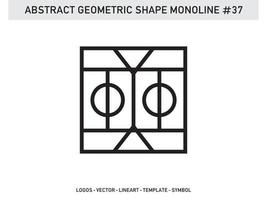 Geometrical Frames Abstract Polygonal Shapes Elegant Borders Element Symbols Free Vector