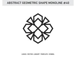 Geometrical Abstract Polygonal Shapes Elegant Borders Frame Element Symbols Free Vector