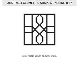 Geometrical Frames Abstract Polygonal Shapes Elegant Borders Element Symbols Free Vector