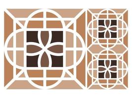 Modern Geometric Seamless Pattern Colorful Design Tile Free vector