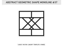 Geometrical Frames Abstract Polygonal Shapes Elegant Borders Element Symbols Free Vector