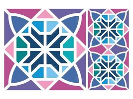 Pattern Seamless Colorful Geometric Design Tile Free vector